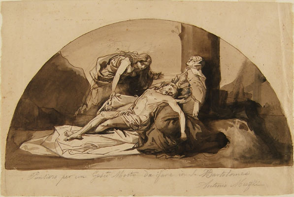 Muzzi Antonio-Gesù morto con la Vergine e la Maddalena dolenti